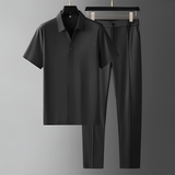 Savannah Modal Polo Set – Cool-Touch Fabric with Relaxed Fit Pants 2