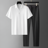 Savannah Modal Polo Set – Cool-Touch Fabric with Relaxed Fit Pants 3