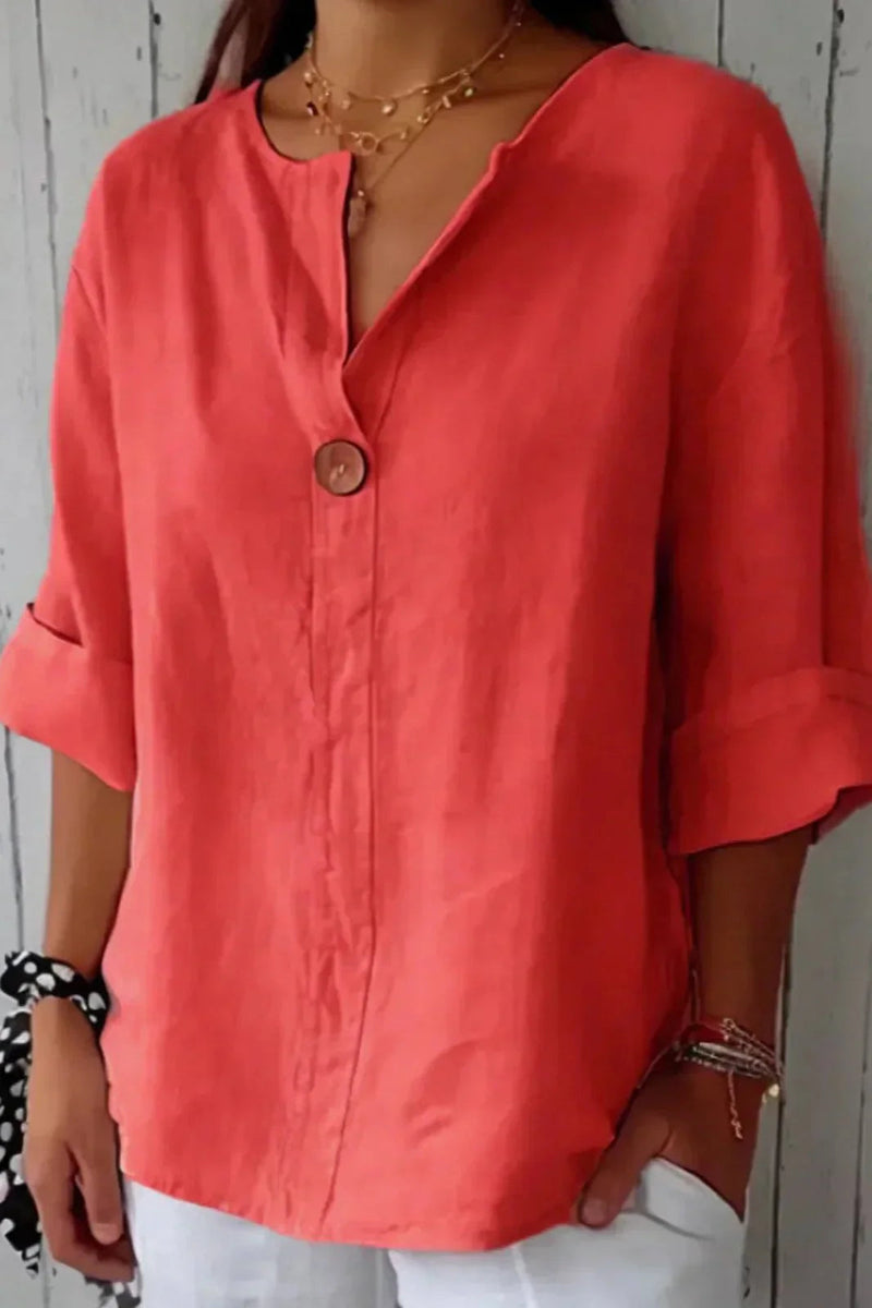 Savannah White Blouse – Lightweight Linen with Relaxed Fit for Summer 1