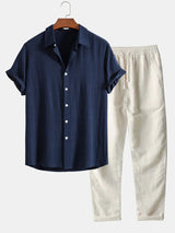 Savannah Women's Loungewear Set – Breathable Linen Blend with Adjustable Fit 0