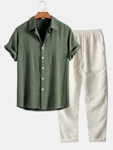 Savannah Women's Loungewear Set – Breathable Linen Blend with Adjustable Fit 2