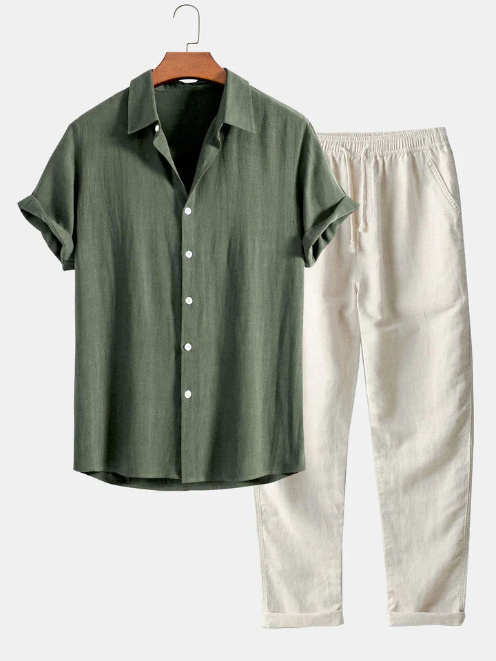 Savannah Women's Loungewear Set – Breathable Linen Blend with Adjustable Fit 2