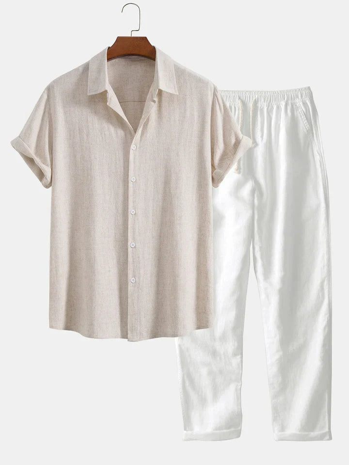 Savannah Women's Loungewear Set – Breathable Linen Blend with Adjustable Fit 3