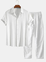 Savannah Women's Loungewear Set – Breathable Linen Blend with Adjustable Fit 4