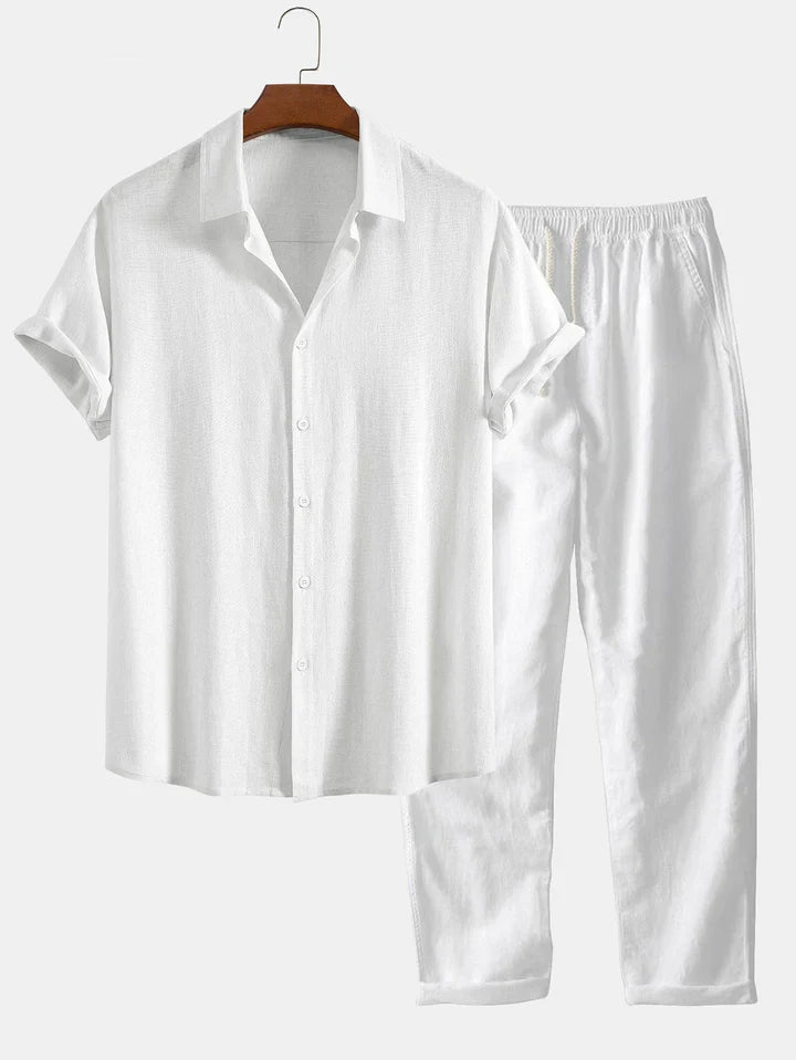 Savannah Women's Loungewear Set – Breathable Linen Blend with Adjustable Fit 4