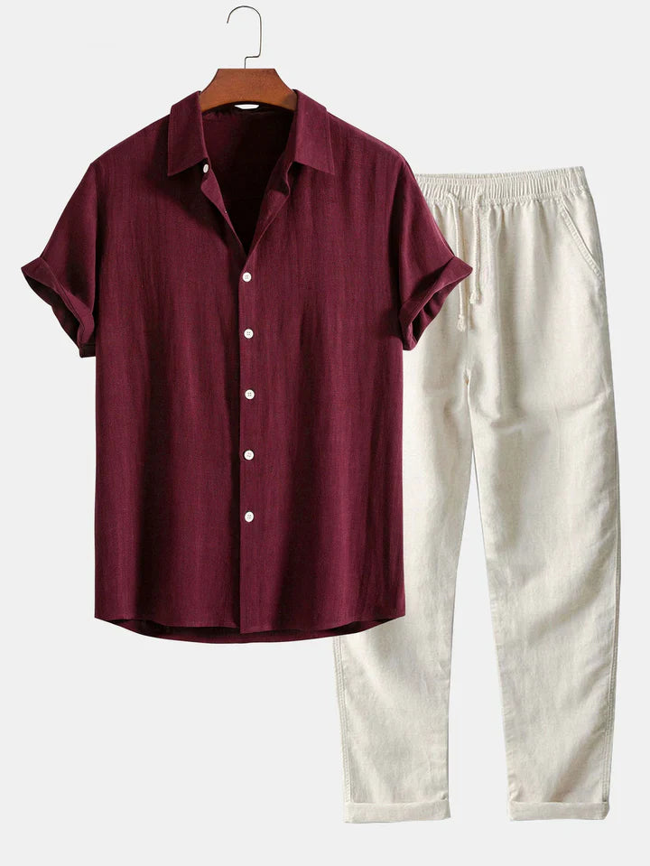 Savannah Women's Loungewear Set – Breathable Linen Blend with Adjustable Fit 6