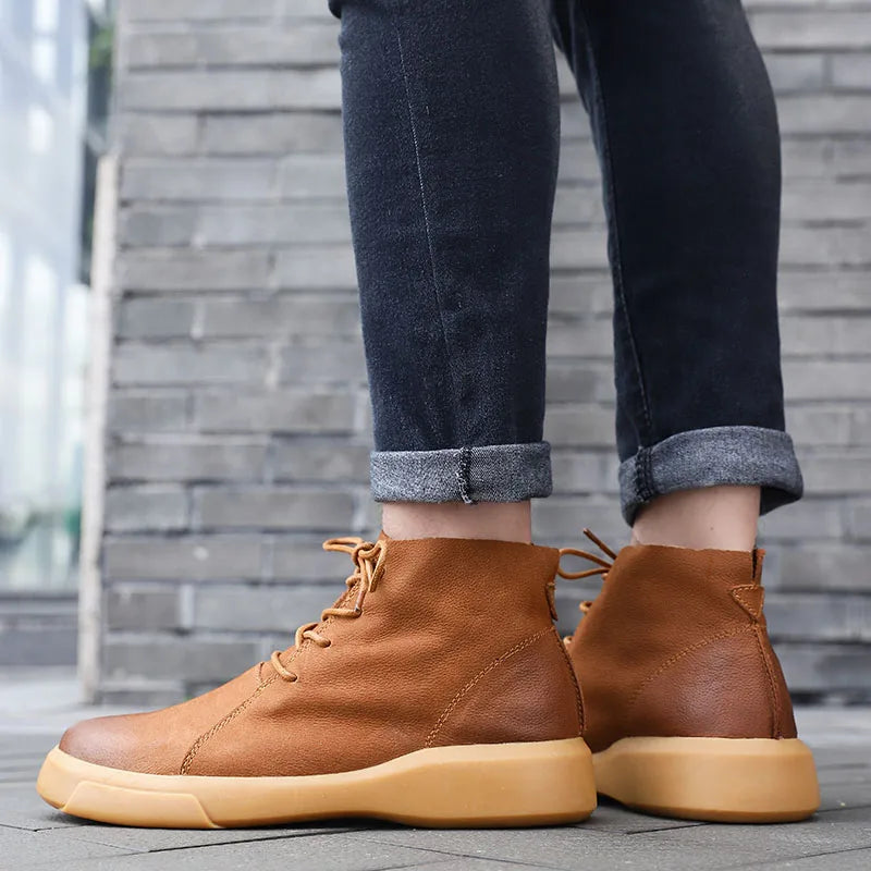 Torino Ankle Leather Shoes
