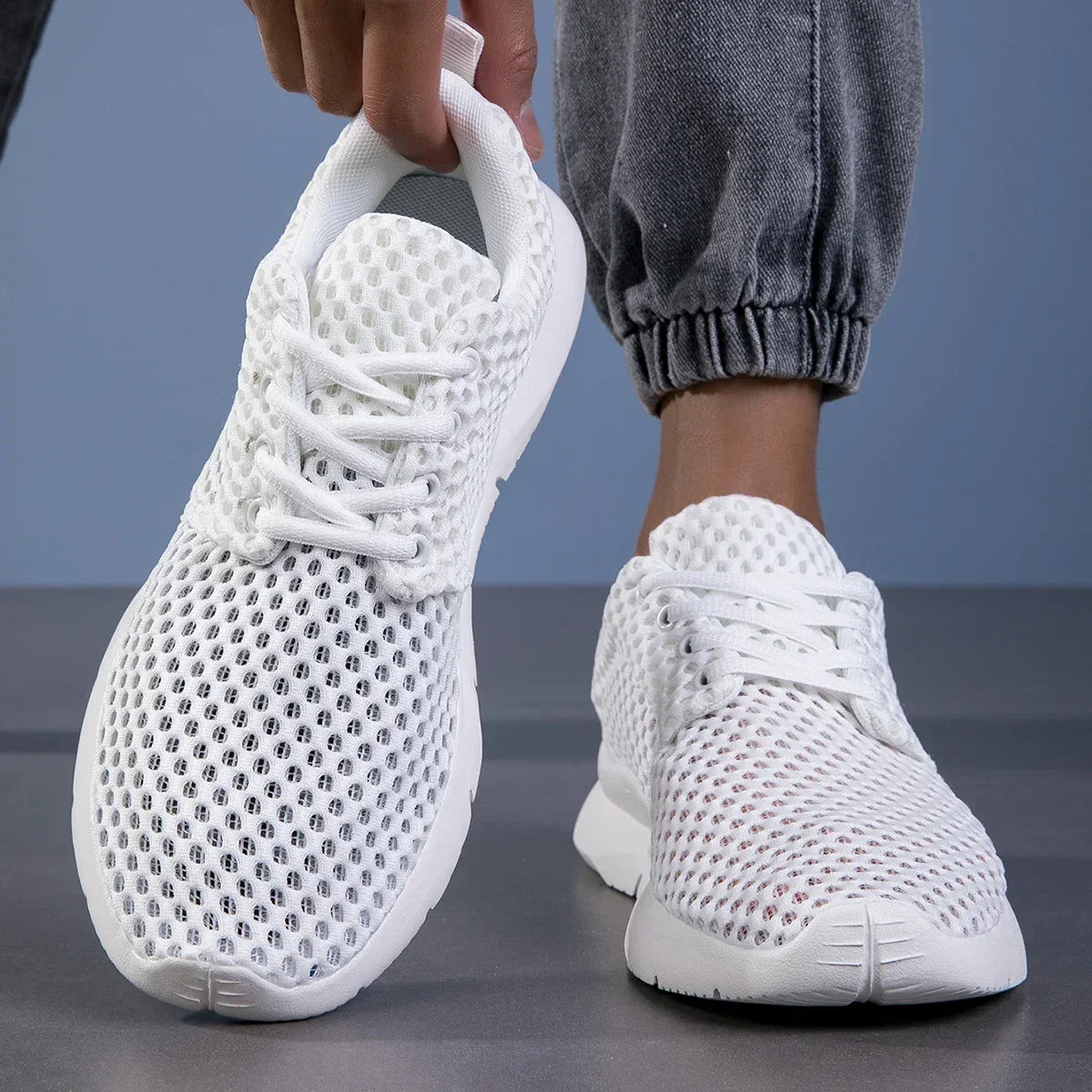 Logan Mesh Trainers – Lightweight Performance Sneakers for All-Day Breathability