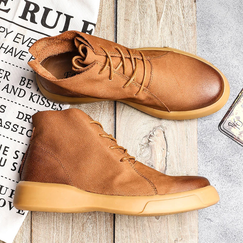 Torino Ankle Leather Shoes