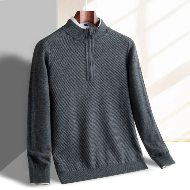 Sven Men’s Quarter-Zip Sweater – Lightweight Soft Knit Pullover