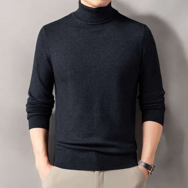 Alexander Men’s Turtleneck Sweater – Premium Cashmere Blend for Soft Comfort