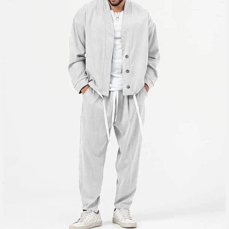 Camille Men's Streetwear Kimono Set
