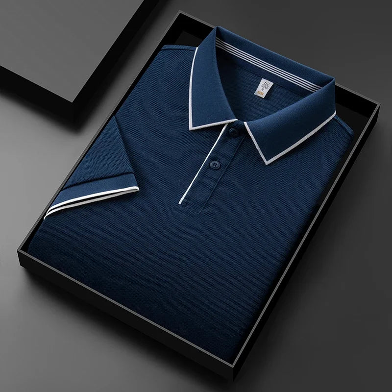Valente Performance Knit Polo – Breathable Stretch Smart-Casual Shirt