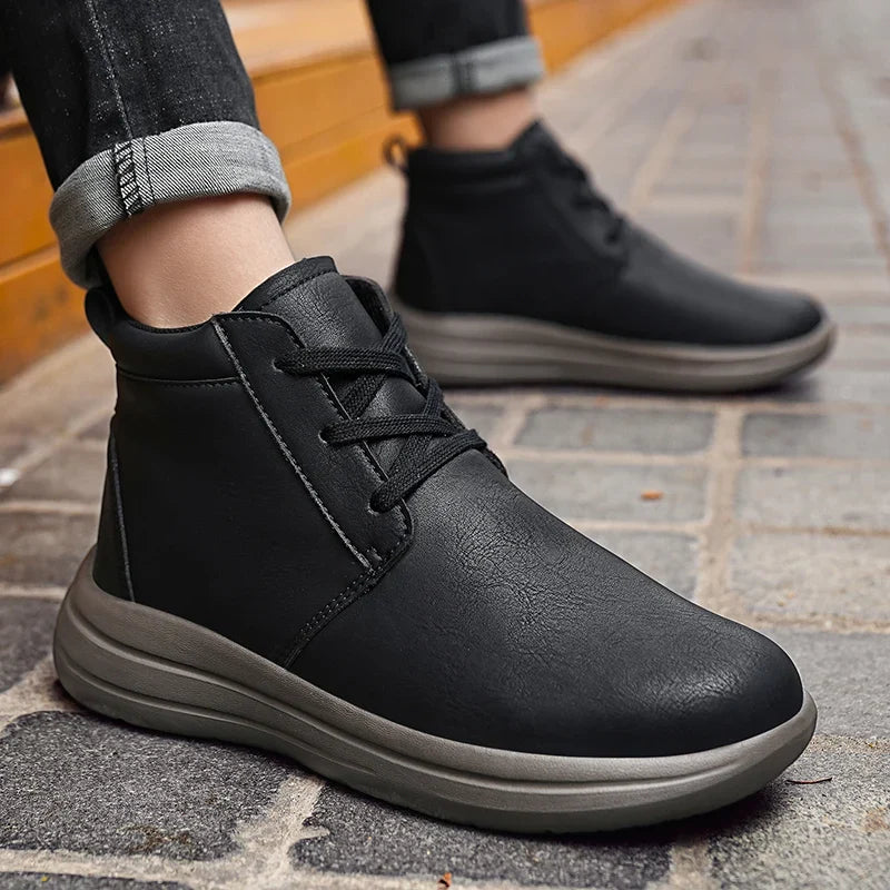 Mauricio Genuine Leather Chukka Boots – Cushioned Comfort Ankle Boots