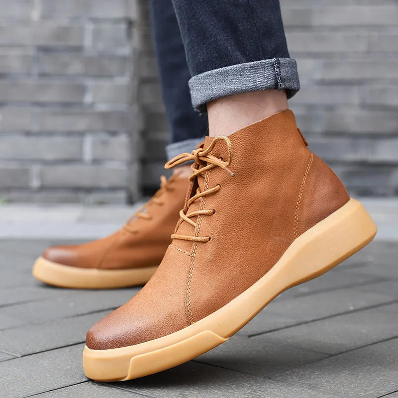 Torino Ankle Leather Shoes