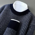 Lennox Men’s Cashmere Sweater – Textured Crewneck Pullover