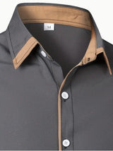 Noel Contrast Trim Shirt – Sleek Slim-Fit Button-Up
