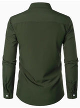 Noel Contrast Trim Shirt – Sleek Slim-Fit Button-Up