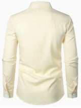 Noel Contrast Trim Shirt – Sleek Slim-Fit Button-Up