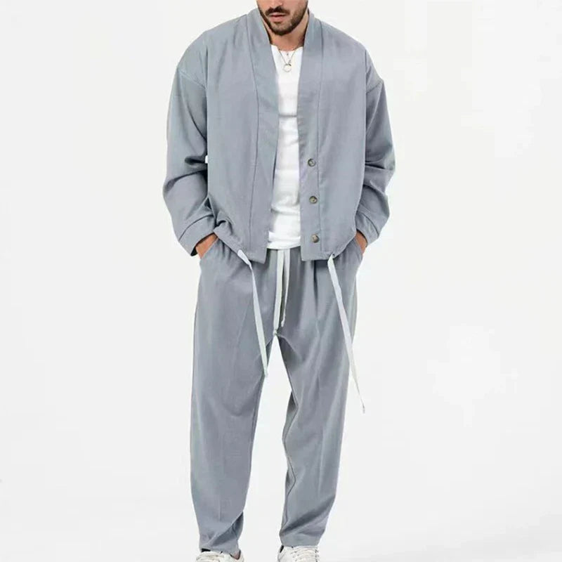 Camille Men's Streetwear Kimono Set