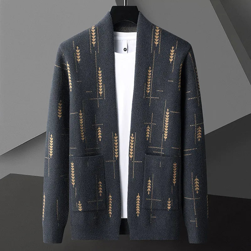 Rio Men’s Knit Cardigan – Open-Front Design with Relaxed Fit