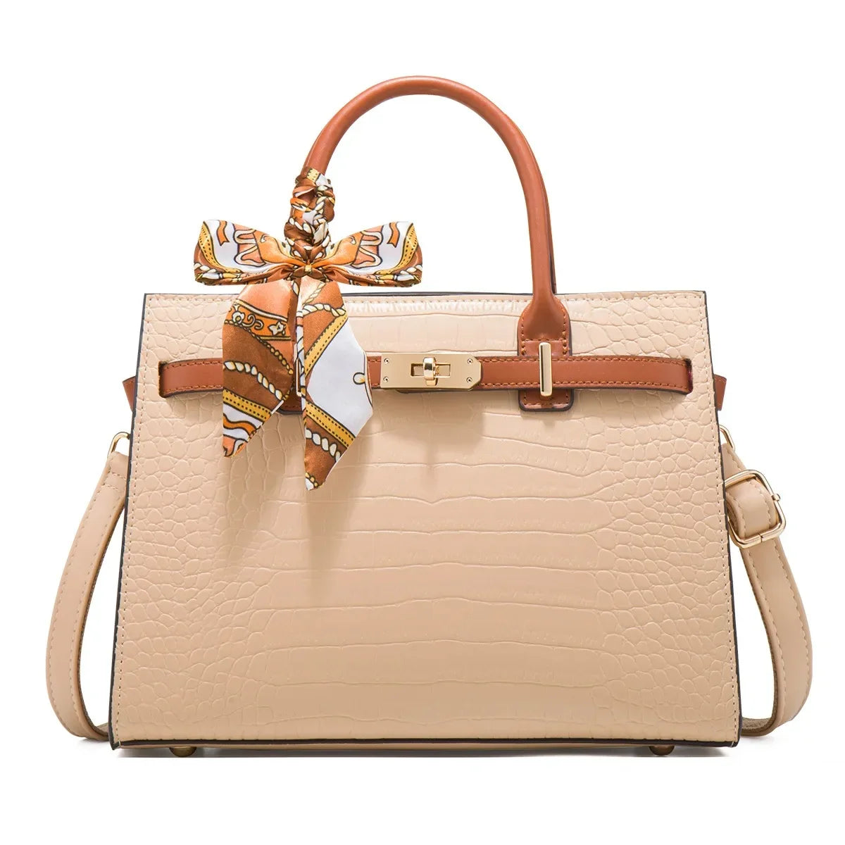 Rani Women’s Handbag – Genuine Leather with Buckle Closure & Crossbody Strap