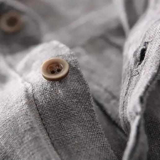 Grayson Linen Shirt – Pure Linen for Laid-Back Summer Refinement
