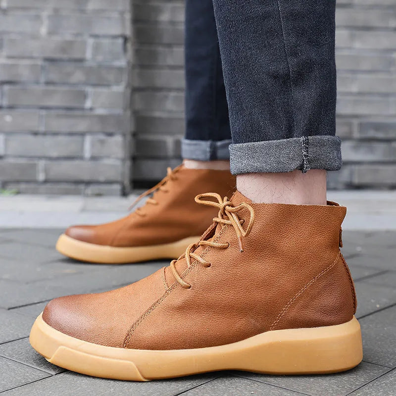 Torino Ankle Leather Shoes