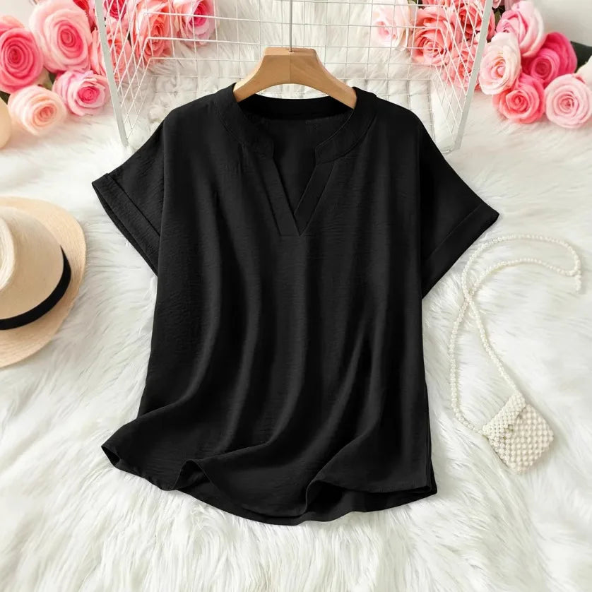 Marissa Women’s Tunic Blouse – Relaxed Fit with Lightweight Draped Fabric