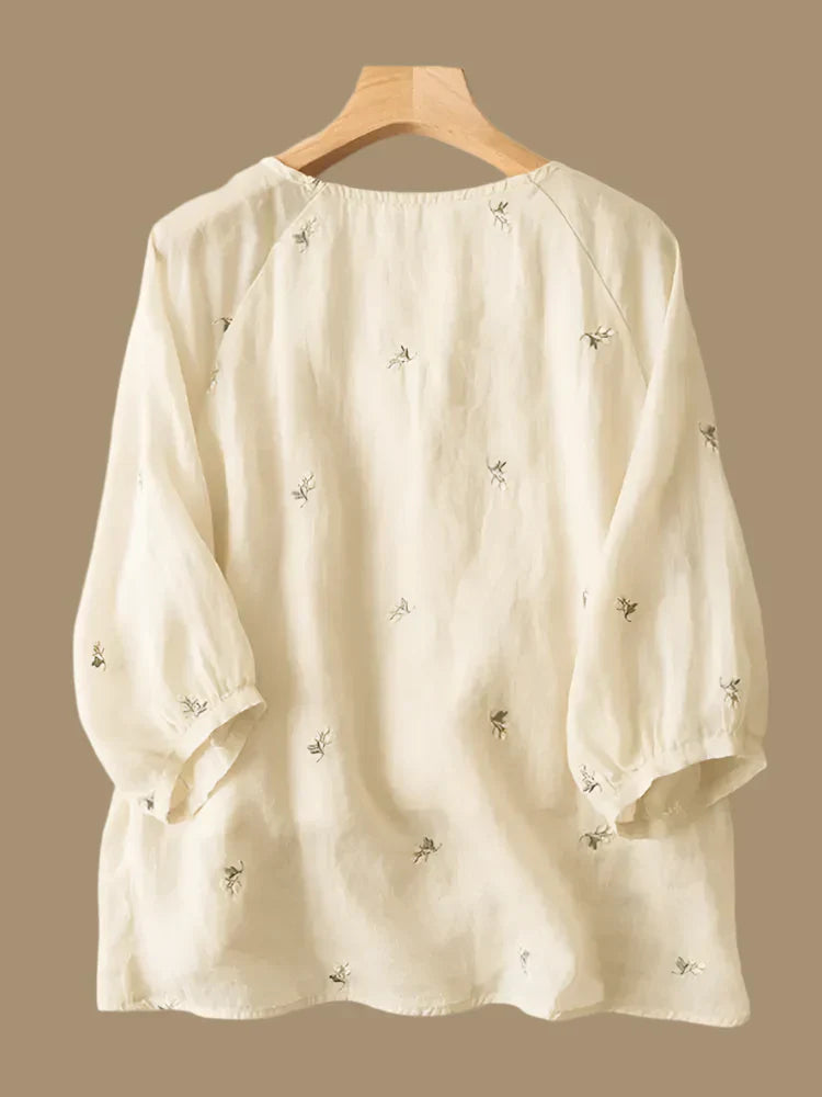 Milo Embroidered Boho Blouse