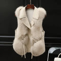 Amelia Women’s Faux Fur Vest – Soft Plush Waist-Length Layering Piece