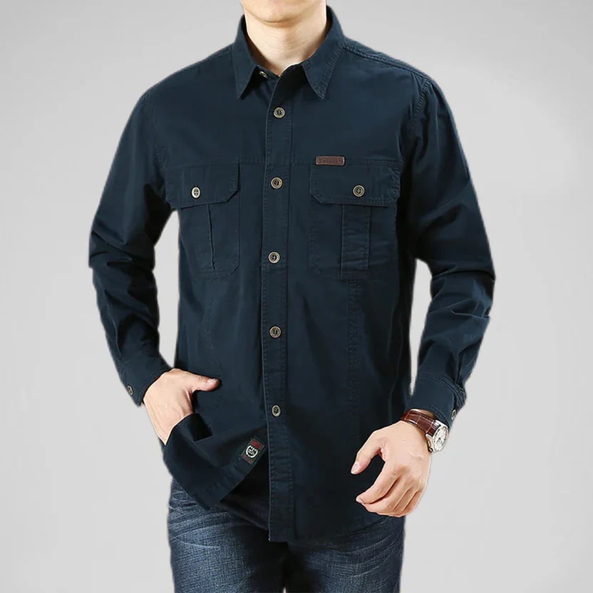 Ramiro Men’s Long Sleeve Shirt – Durable Cotton Shirt