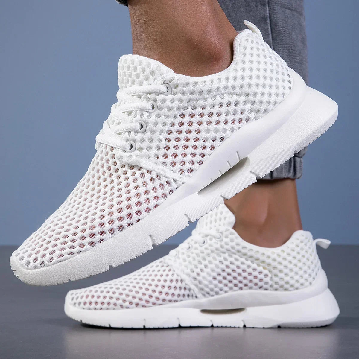 Logan Mesh Trainers – Lightweight Performance Sneakers for All-Day Breathability