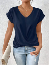 Seattle Women's Top – Soft Stretch Fabric with Flattering Twist Front Design 2