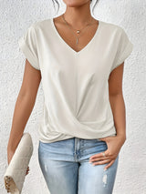 Seattle Women's Top – Soft Stretch Fabric with Flattering Twist Front Design 3