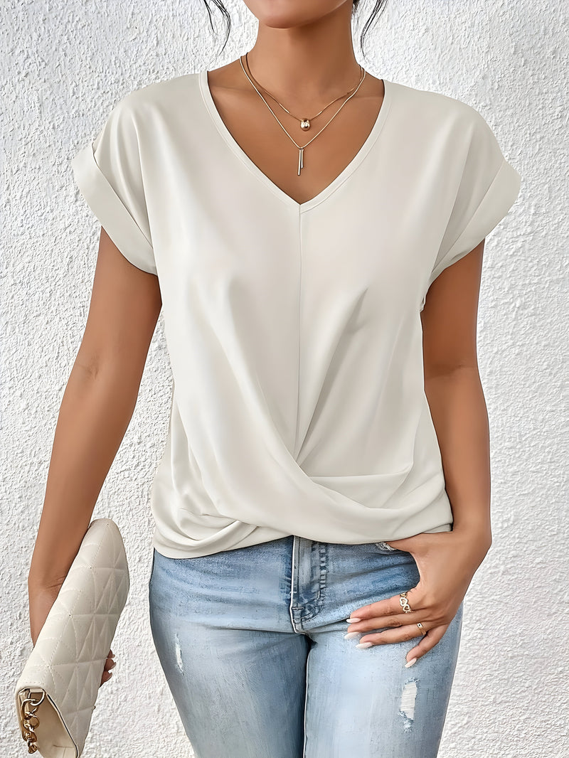 Seattle Women's Top – Soft Stretch Fabric with Flattering Twist Front Design 3