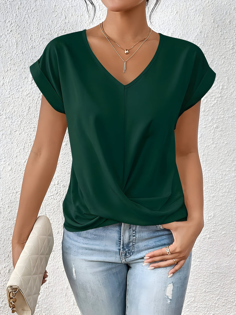 Seattle Women's Top – Soft Stretch Fabric with Flattering Twist Front Design 4
