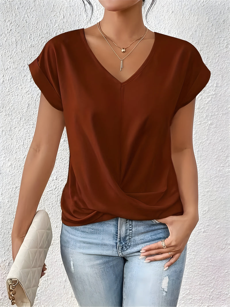 Seattle Women's Top – Soft Stretch Fabric with Flattering Twist Front Design 6