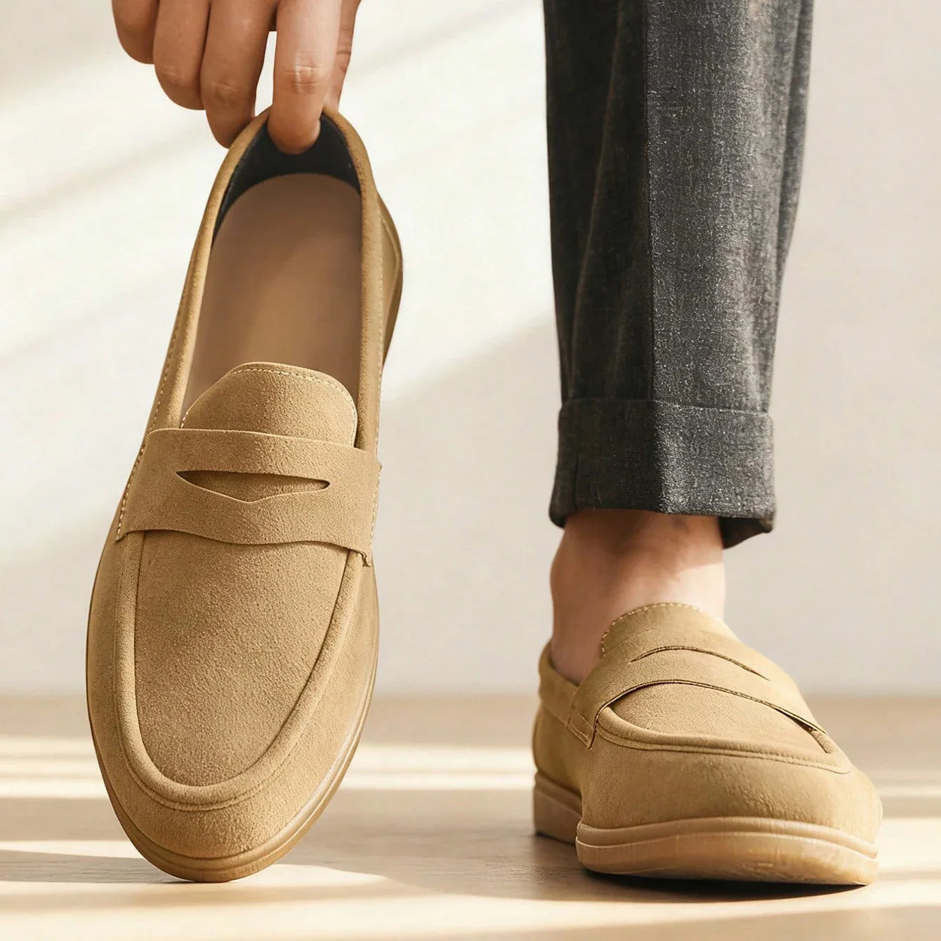 Edward Men’s Suede Loafers – Tailored Casual Shoes