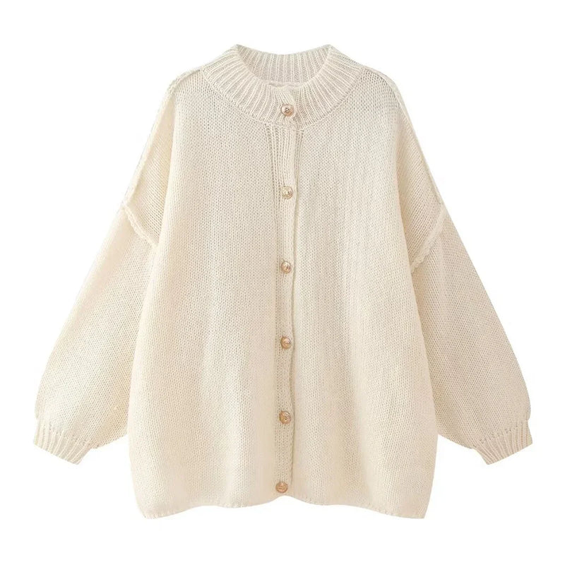 Xavier Chic Metal Button Cardigan