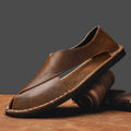 Luca Calfskin Crossover Sandal – Elevated Leather Sandals for Effortless Summer Wear