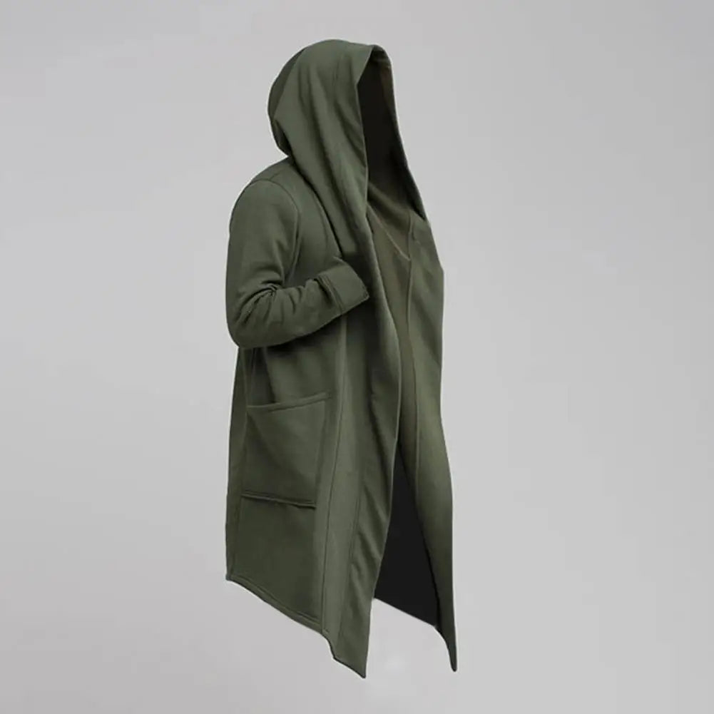 Cassian Men's Hooded Cardigan – Stretch Knit