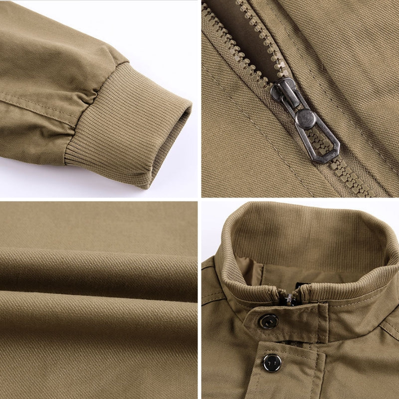 Harrison Men's Tactical Cargo Set – Cotton-Blend Explorer Jacket & Pants