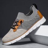 Sierra Breathable Knit Slip-On Sneakers – Cushioned Comfort with Leather Accents 0