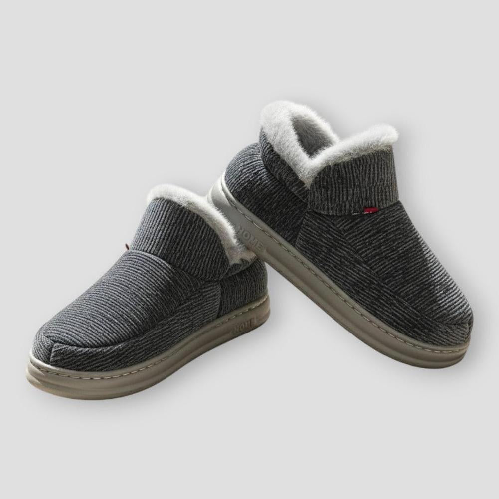 Coral Women's Slipper Boots – Plush Fleece High-Cuff Winter Boots