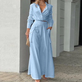 Selena Women’s Linen Set – Two Piece Linen Set with Wrap Crop Top & Wide-Leg Pants