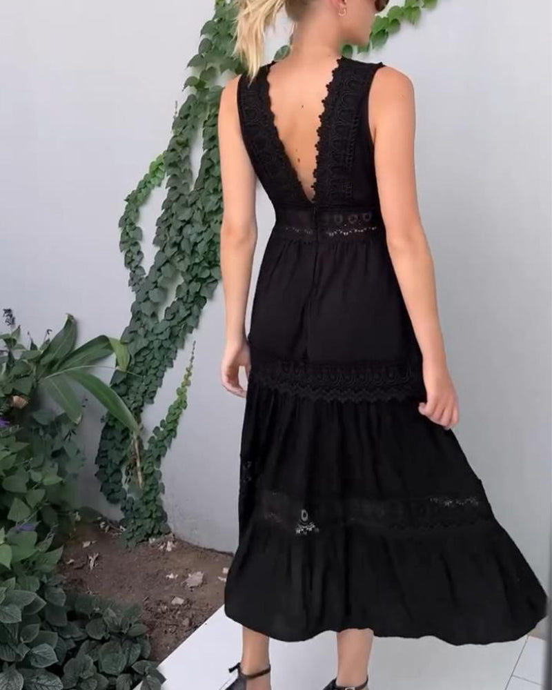 Elodie Boho Patchwork Sundress