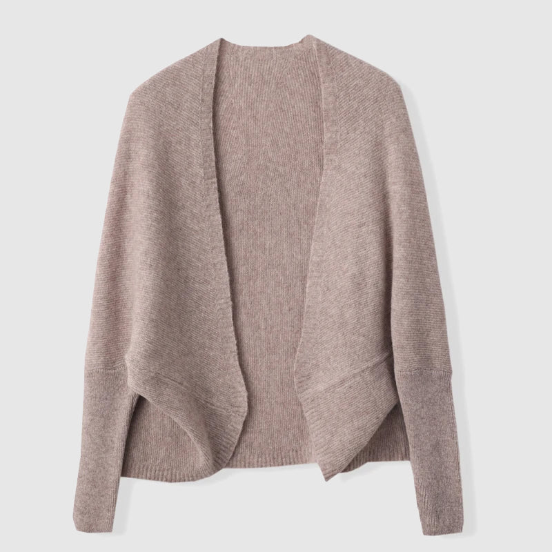 Aniza Merino Wool Women’s Cardigan – Long Sleeve Knit Top for Layering