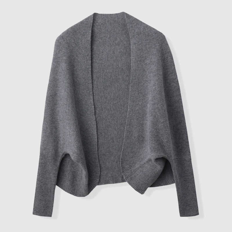 Aniza Merino Wool Women’s Cardigan – Long Sleeve Knit Top for Layering