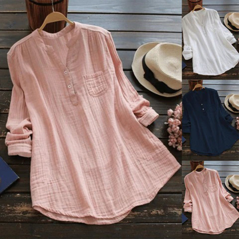 Sofia Relaxed Summer Blouse – Lightweight Polyester for Everyday Style 3